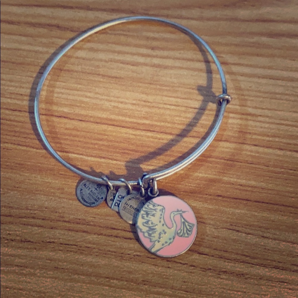 ALEX AND ANI Stork Girl Bangle